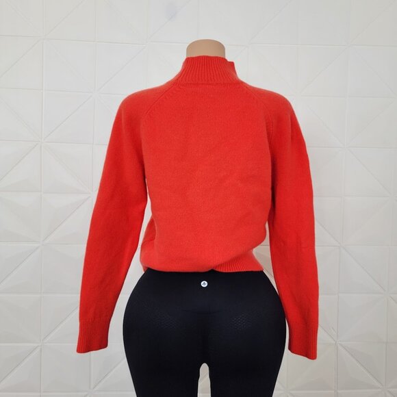 BODEN Women's Gladioli Orange Marion Merino Ribbed High-Neck Sweater Size L - Picture 5 of 8